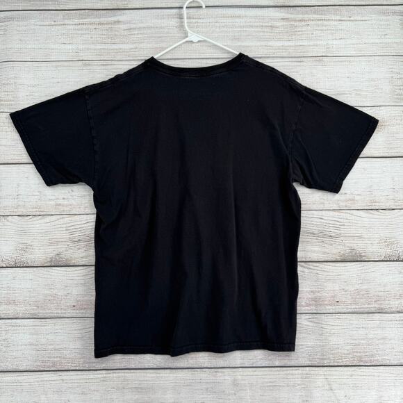 Travis Scott LA Flame Rap Concert T-Shirt Adult XL Black Short Sleeve - Picture 2 of 6